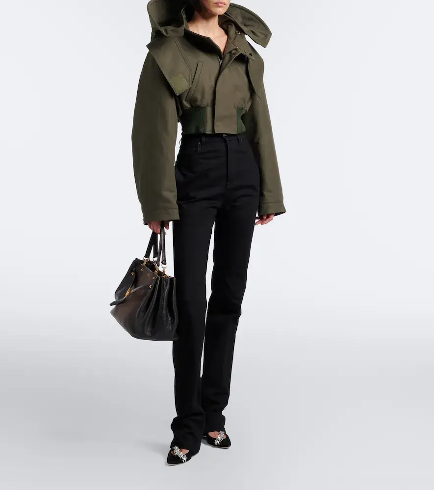 Balenciaga Cropped cotton jacket | Thumbnail 4 Balenciaga Cropped cotton jacket | Thumbnail 4