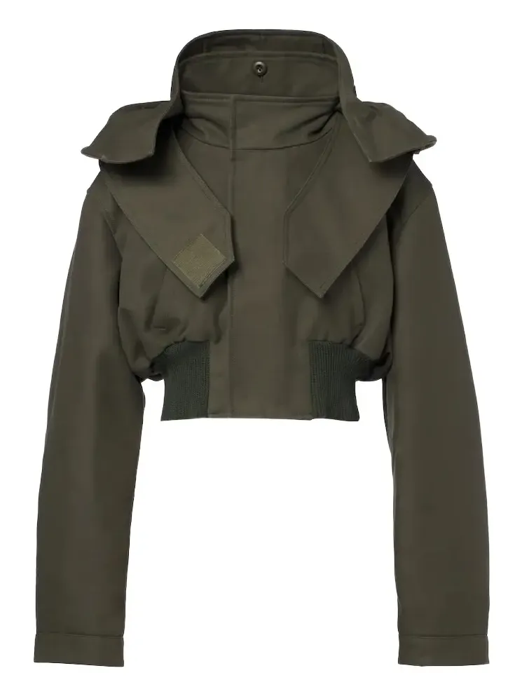 Cropped cotton jacket