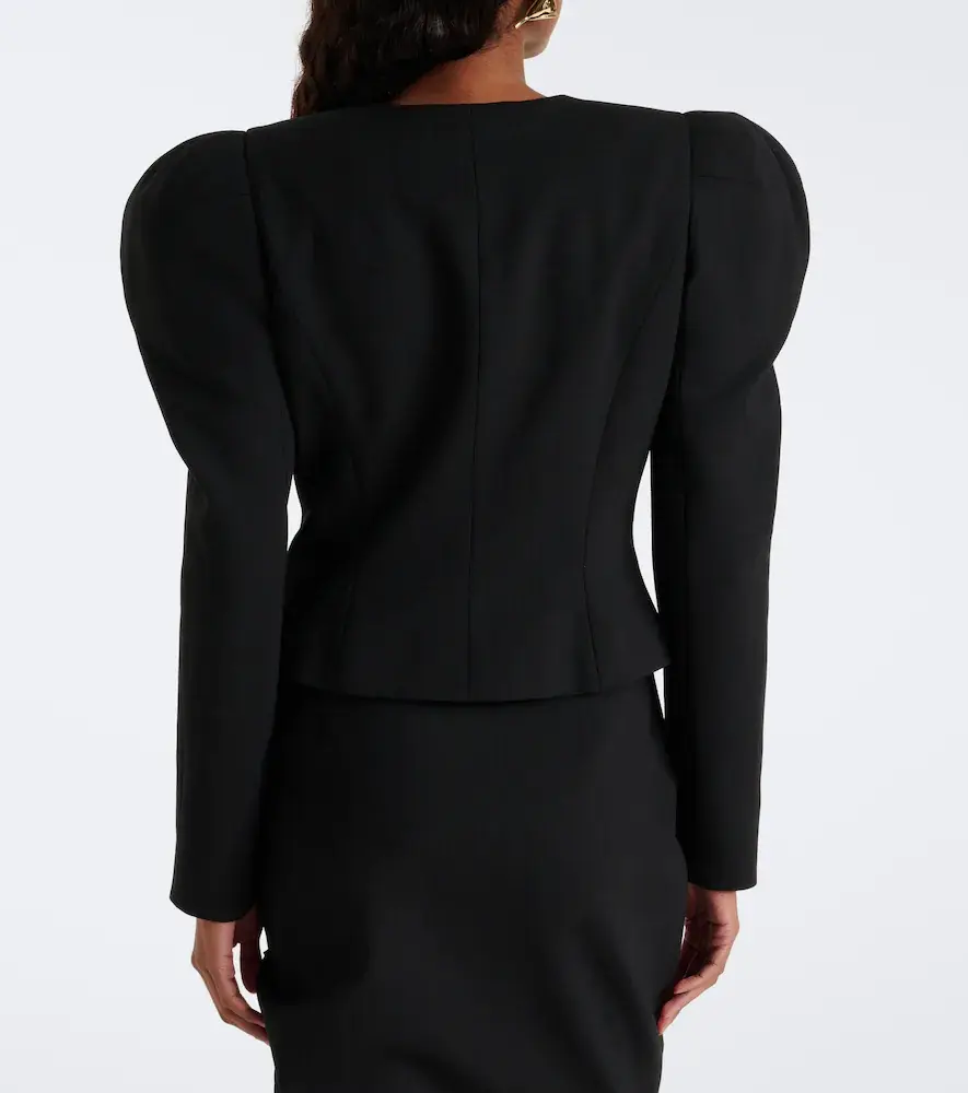 Carolina Herrera Puff-sleeve wool-blend jacket | Thumbnail 6