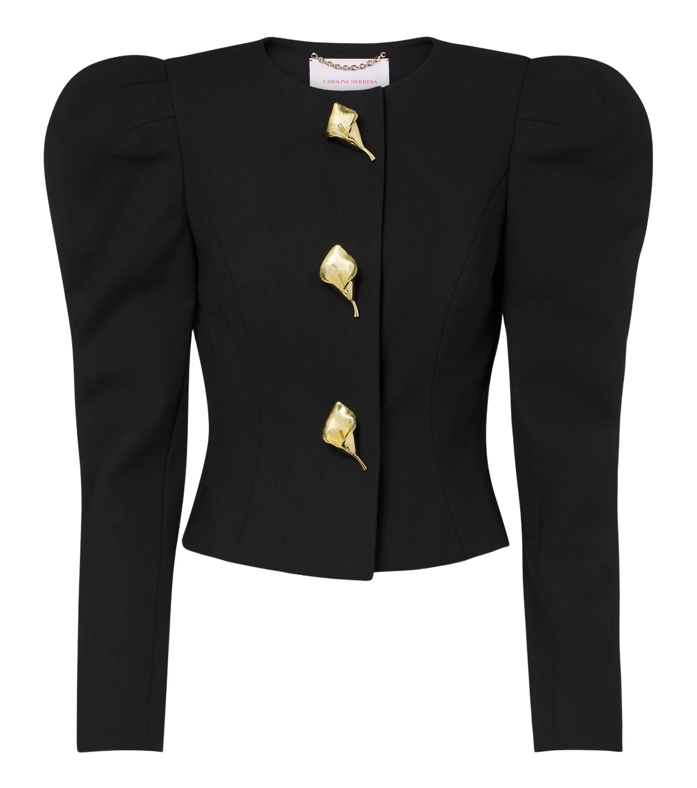 Puff-sleeve wool-blend jacket Puff-sleeve wool-blend jacket