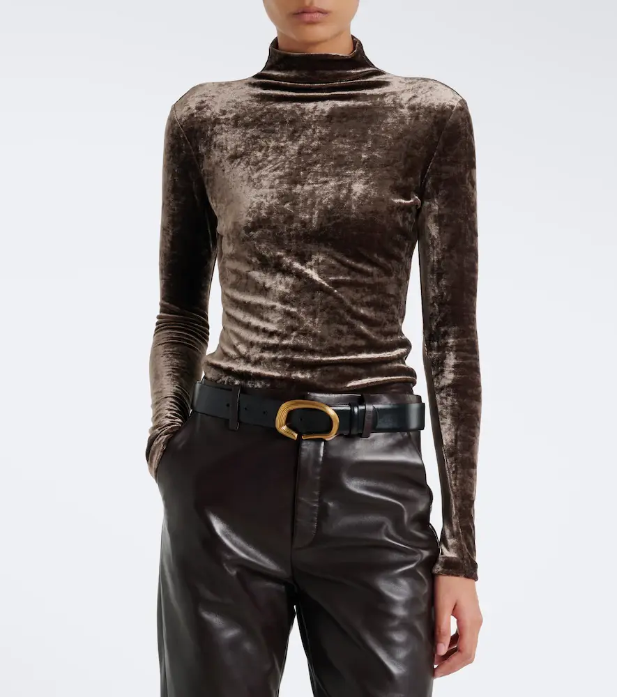 Ralph Lauren Collection Ilene velour top | Thumbnail 5 Ralph Lauren Collection Ilene velour top | Thumbnail 5