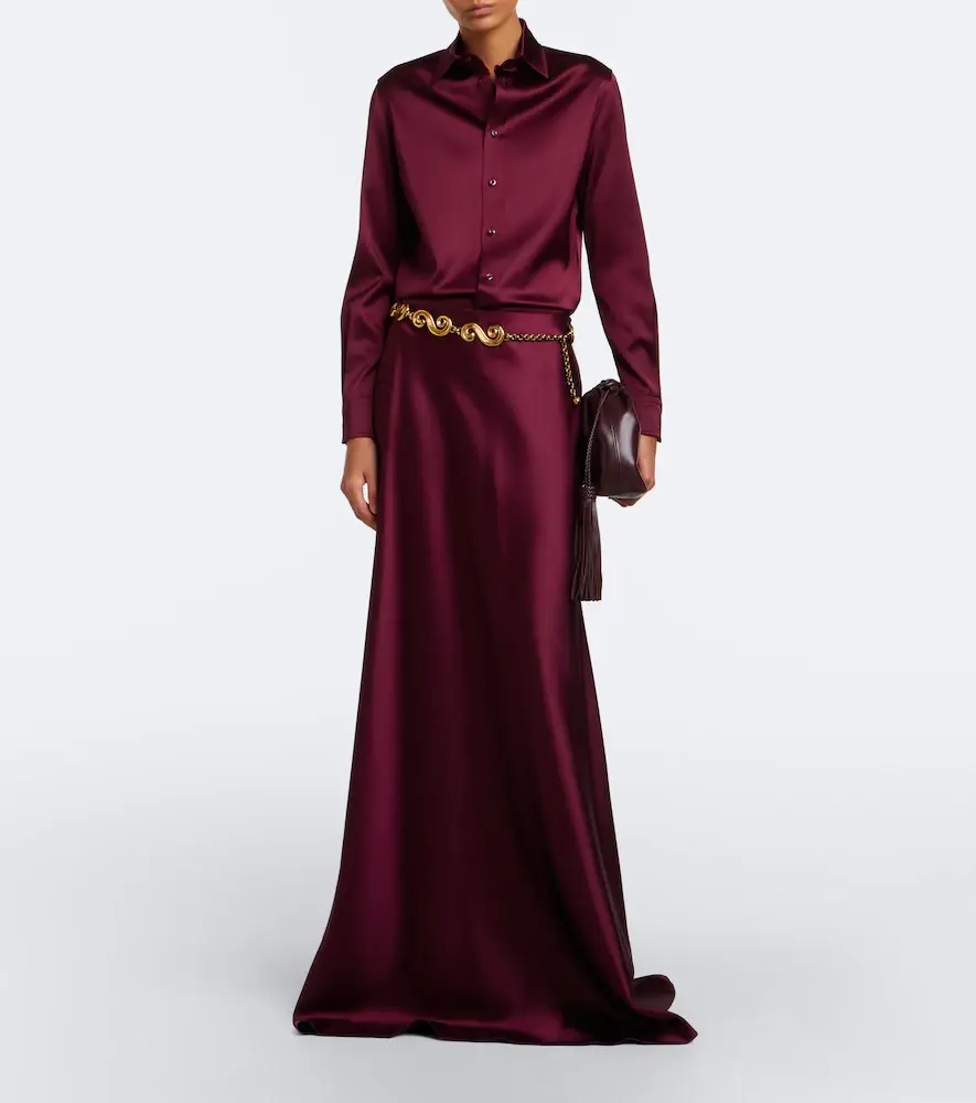 Ralph Lauren Collection Masina satin maxi skirt | Thumbnail 3 Ralph Lauren Collection Masina satin maxi skirt | Thumbnail 3