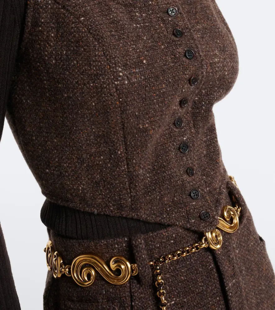 Ralph Lauren Collection Sherry wool and cashmere-blend tweed top | Thumbnail 2 Ralph Lauren Collection Sherry wool and cashmere-blend tweed top | Thumbnail 2