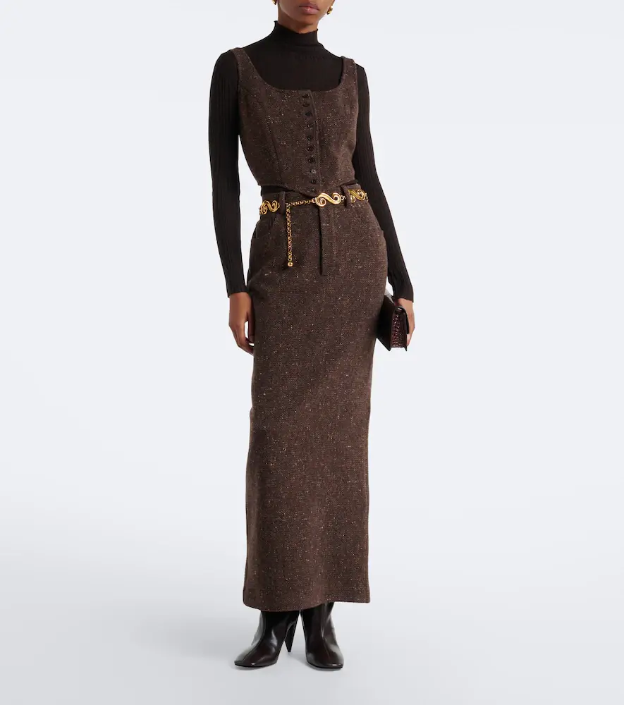 Ralph Lauren Collection Sherry wool and cashmere-blend tweed top | Thumbnail 3 Ralph Lauren Collection Sherry wool and cashmere-blend tweed top | Thumbnail 3