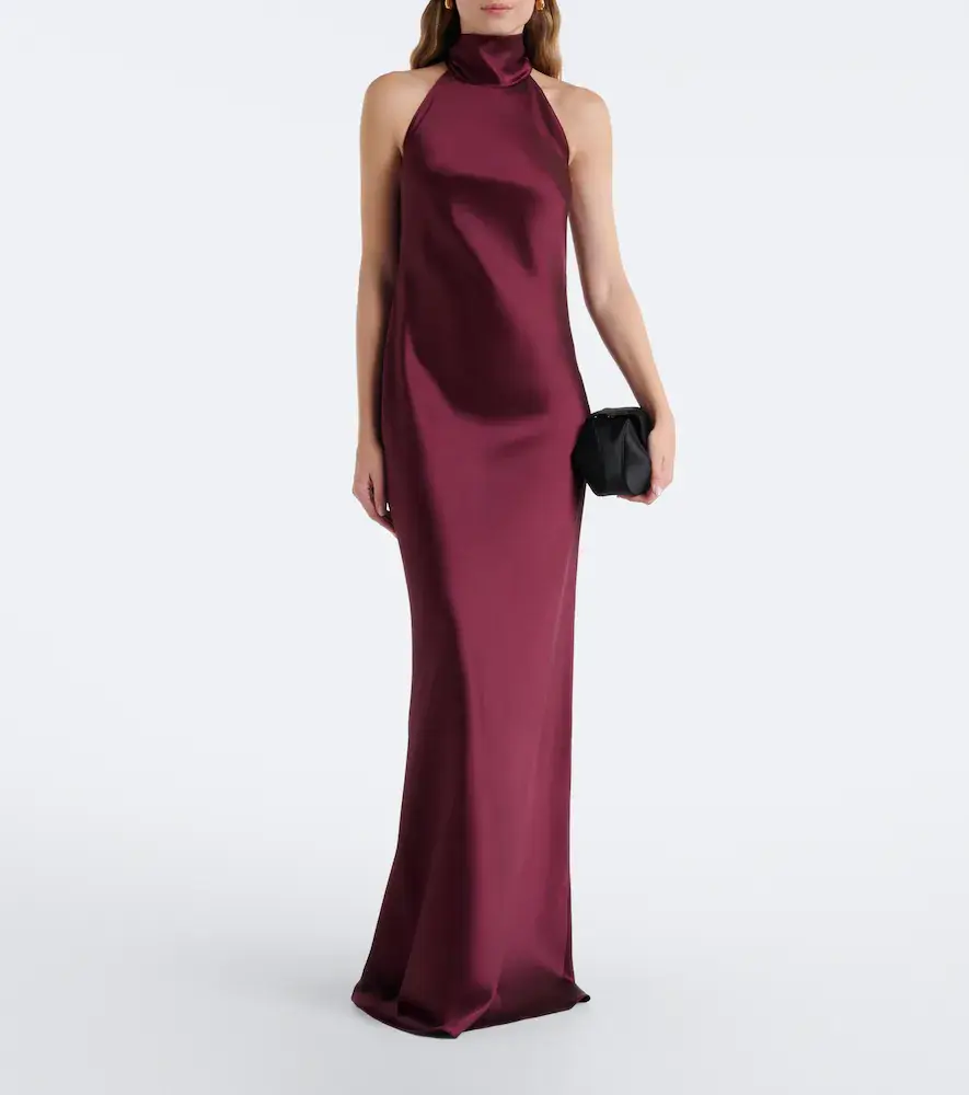 Ralph Lauren Collection Chilton halterneck satin gown | Thumbnail 2 Ralph Lauren Collection Chilton halterneck satin gown | Thumbnail 2