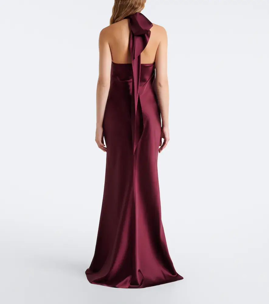Ralph Lauren Collection Chilton halterneck satin gown | Thumbnail 3 Ralph Lauren Collection Chilton halterneck satin gown | Thumbnail 3