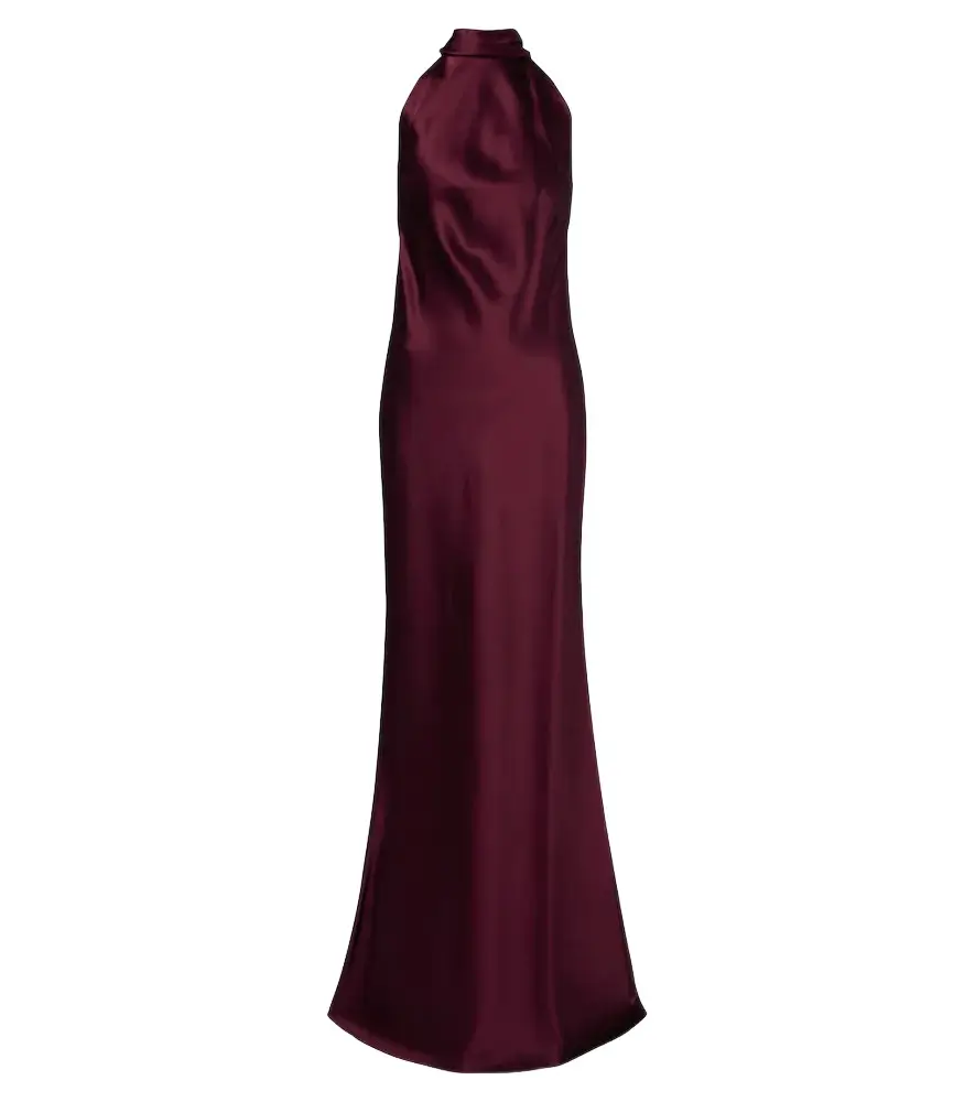 Ralph Lauren Collection Chilton halterneck satin gown