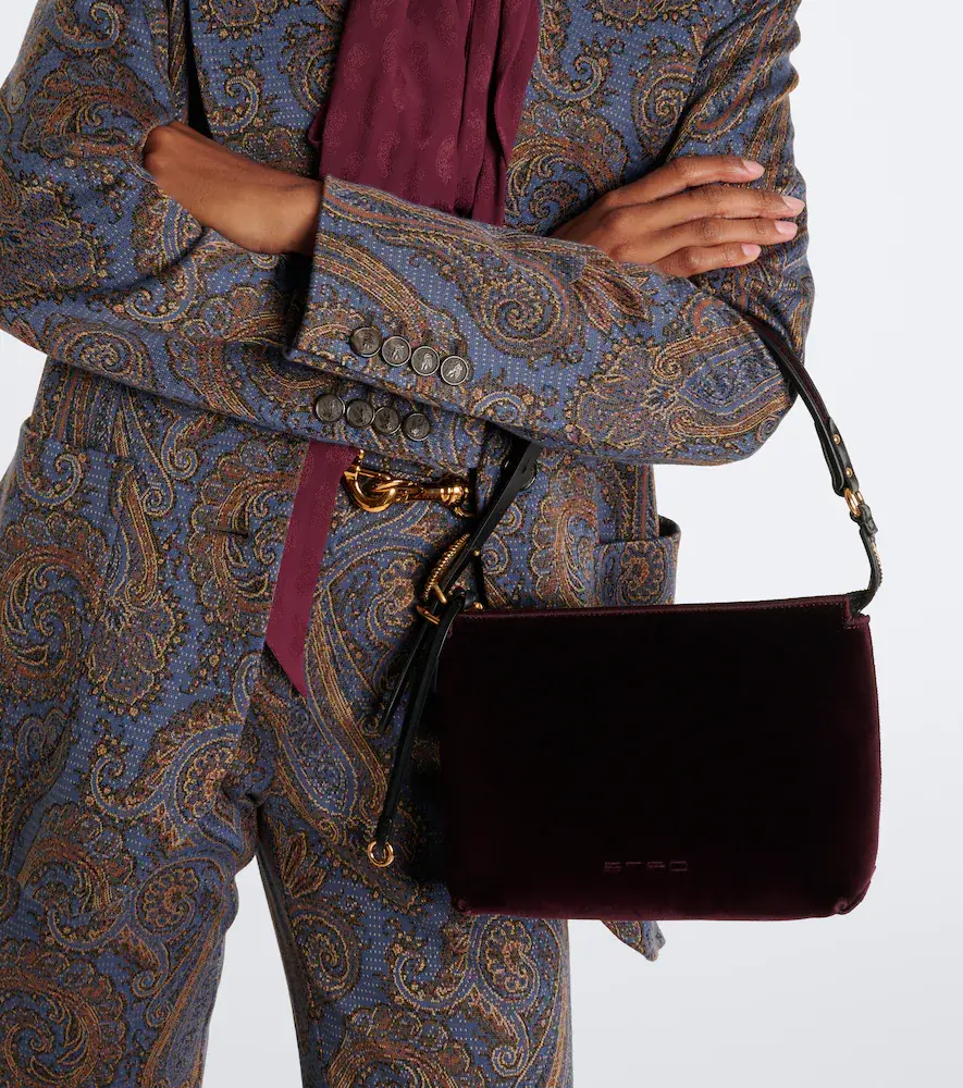 Etro Small velvet shoulder bag | Thumbnail 4 Etro Small velvet shoulder bag | Thumbnail 4