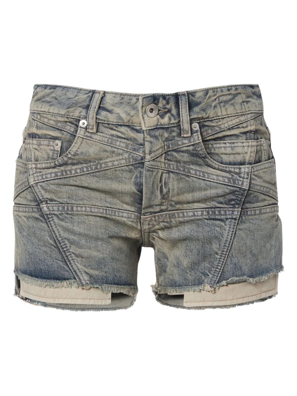 DRKSHDW Lana faded denim shorts DRKSHDW Lana faded denim shorts
