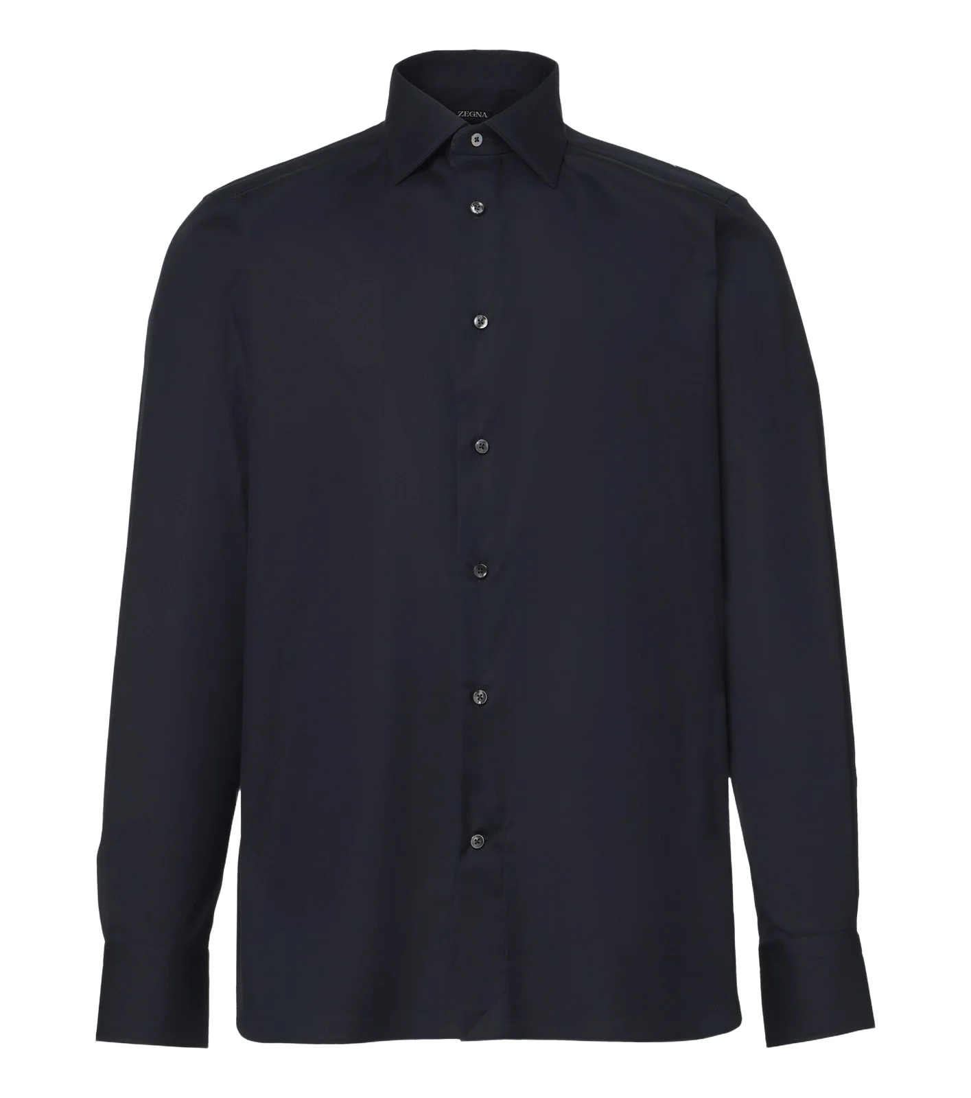 Zegna Cotton-blend poplin shirt