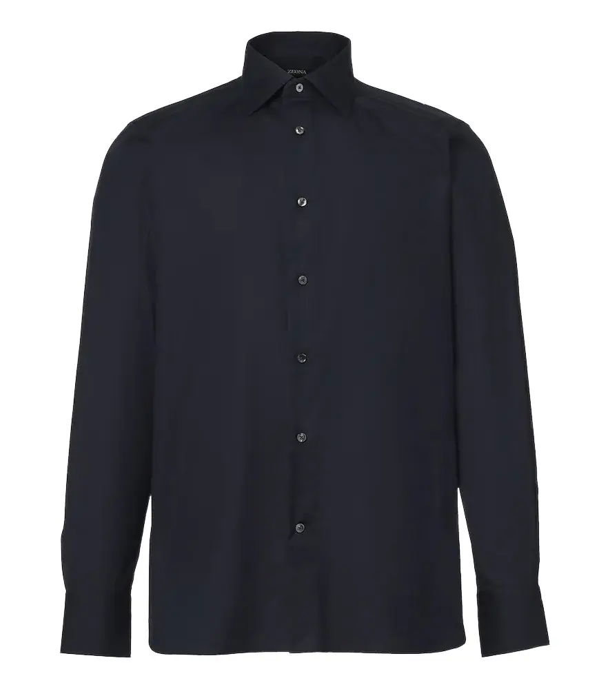 Cotton-blend poplin shirt Cotton-blend poplin shirt