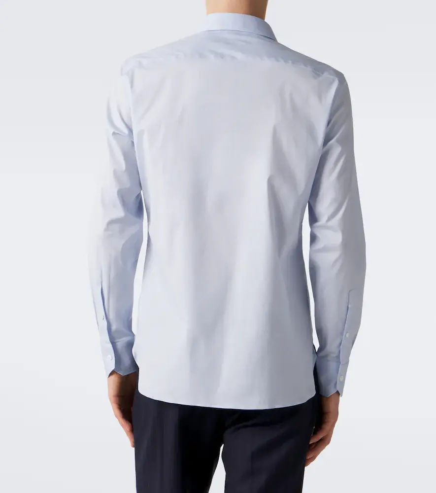 Zegna Cotton-blend poplin shirt | Thumbnail 3 Zegna Cotton-blend poplin shirt | Thumbnail 3
