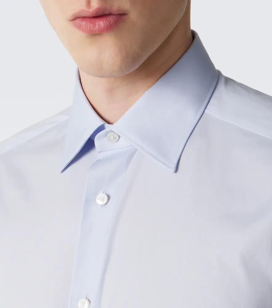 Zegna Cotton-blend poplin shirt | Thumbnail 4 Zegna Cotton-blend poplin shirt | Thumbnail 4