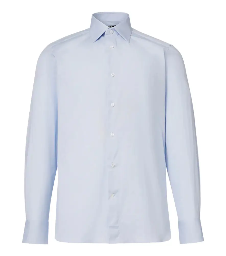Cotton-blend poplin shirt Cotton-blend poplin shirt