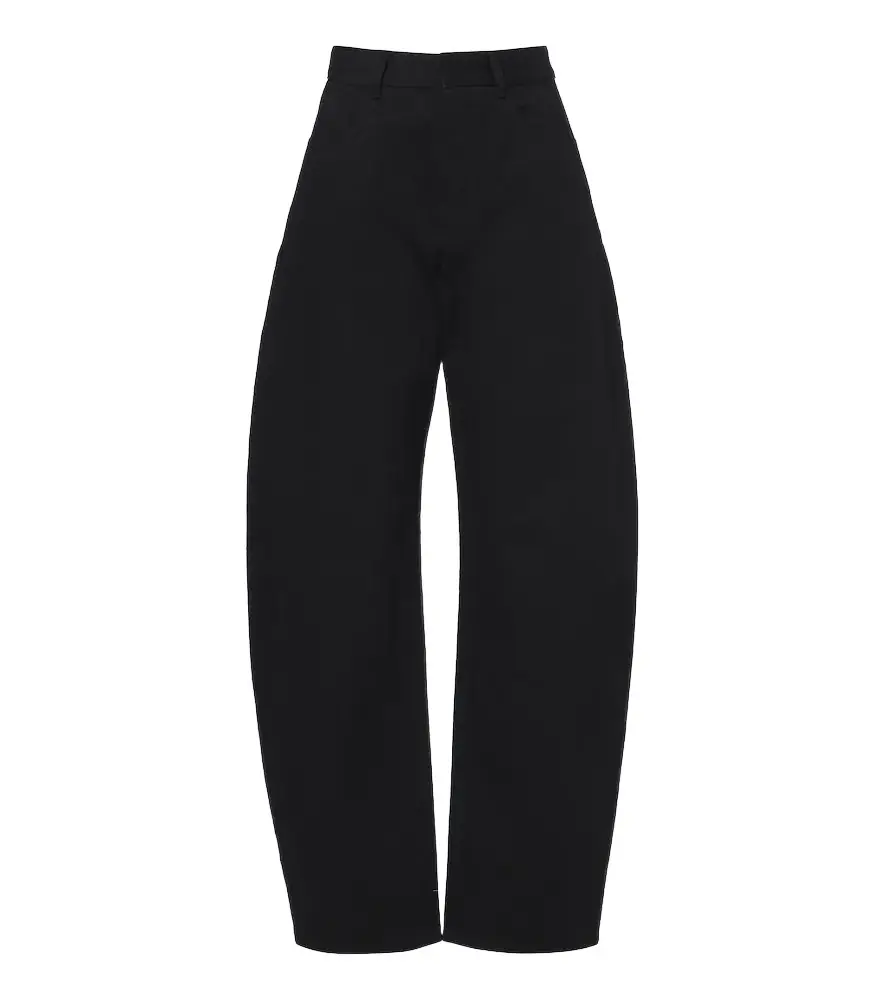 Alaïa Alaïa High-rise barrel-leg jeans