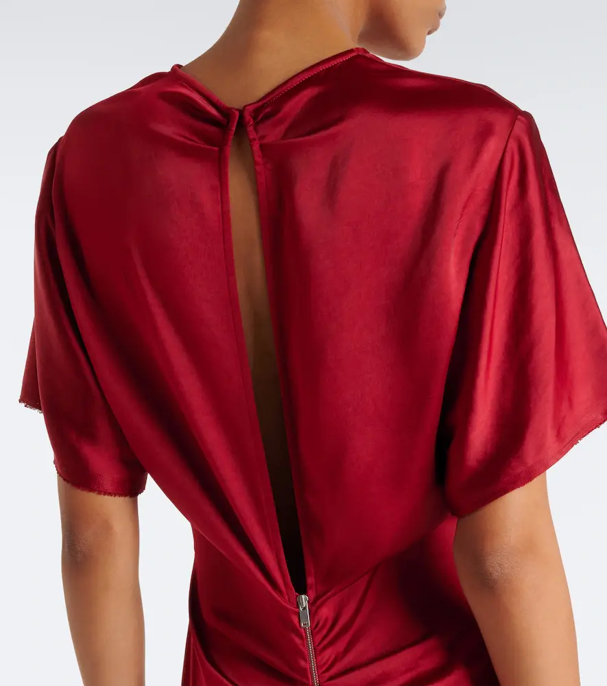 FFORME Imogen gathered satin maxi dress | Thumbnail 4 FFORME Imogen gathered satin maxi dress | Thumbnail 4