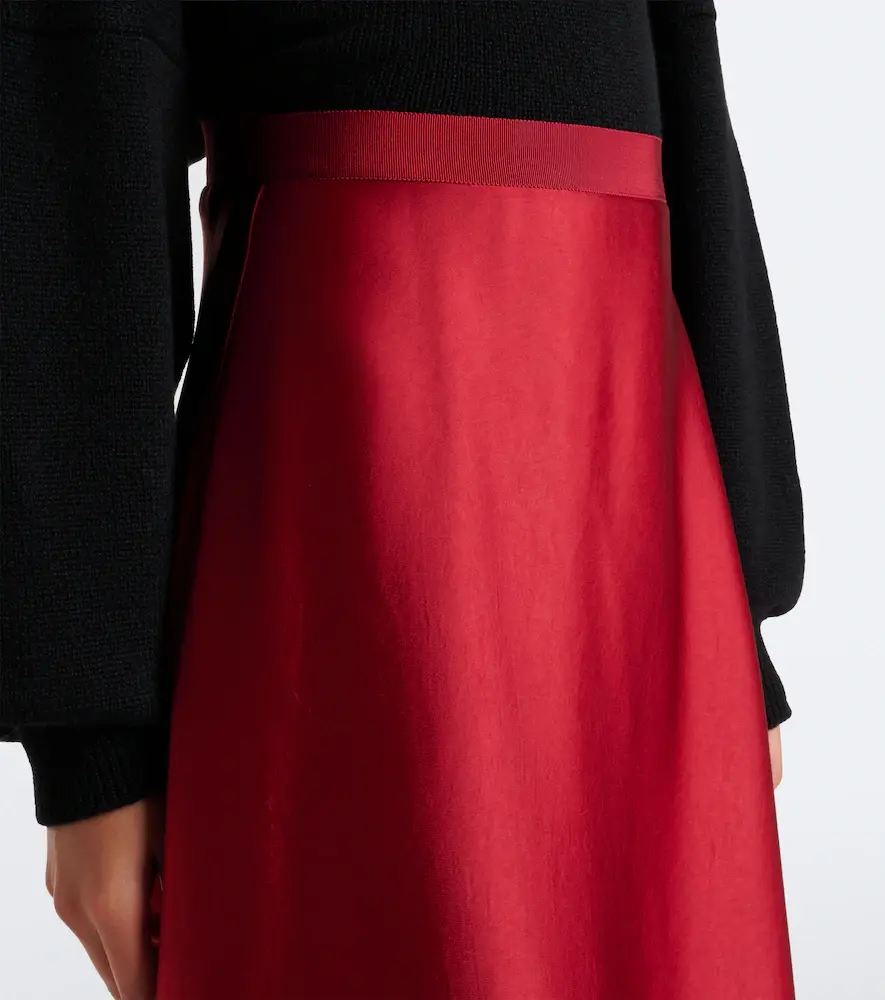 FFORME Carina asymmetric satin maxi skirt | Thumbnail 2 FFORME Carina asymmetric satin maxi skirt | Thumbnail 2