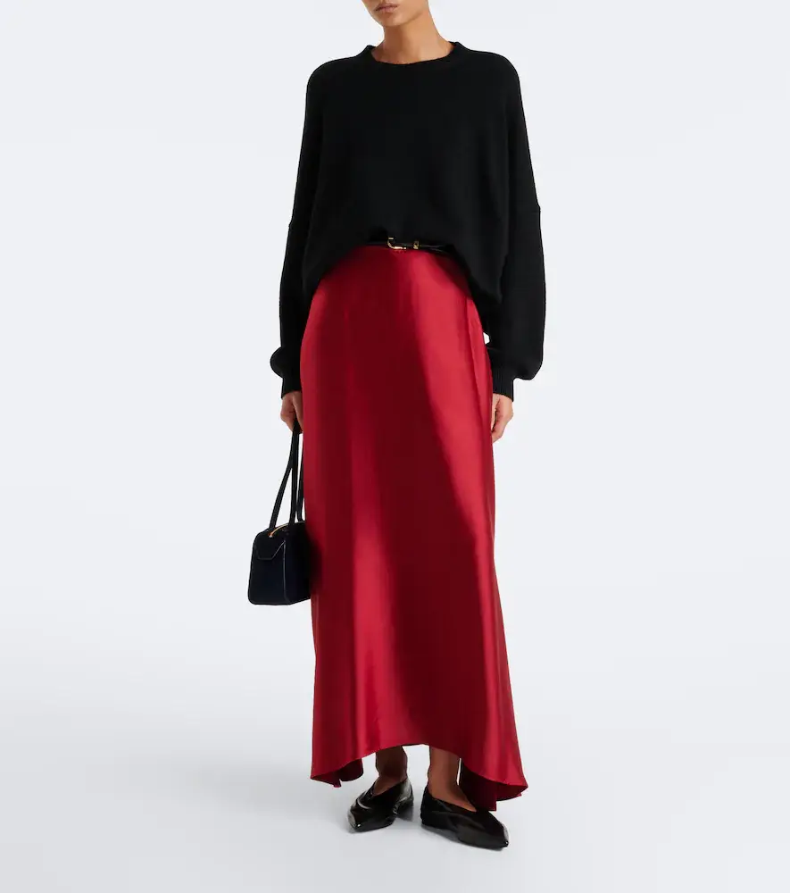 FFORME Carina asymmetric satin maxi skirt | Thumbnail 3 FFORME Carina asymmetric satin maxi skirt | Thumbnail 3