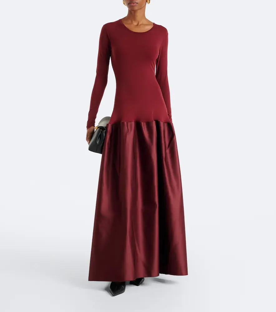 FFORME Catrin jersey and duchesse satin maxi dress | Thumbnail 3 FFORME Catrin jersey and duchesse satin maxi dress | Thumbnail 3