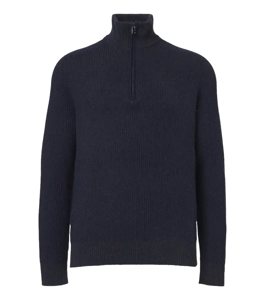 Dwayne wool and cashmere half-zip sweater Dwayne wool and cashmere half-zip sweater