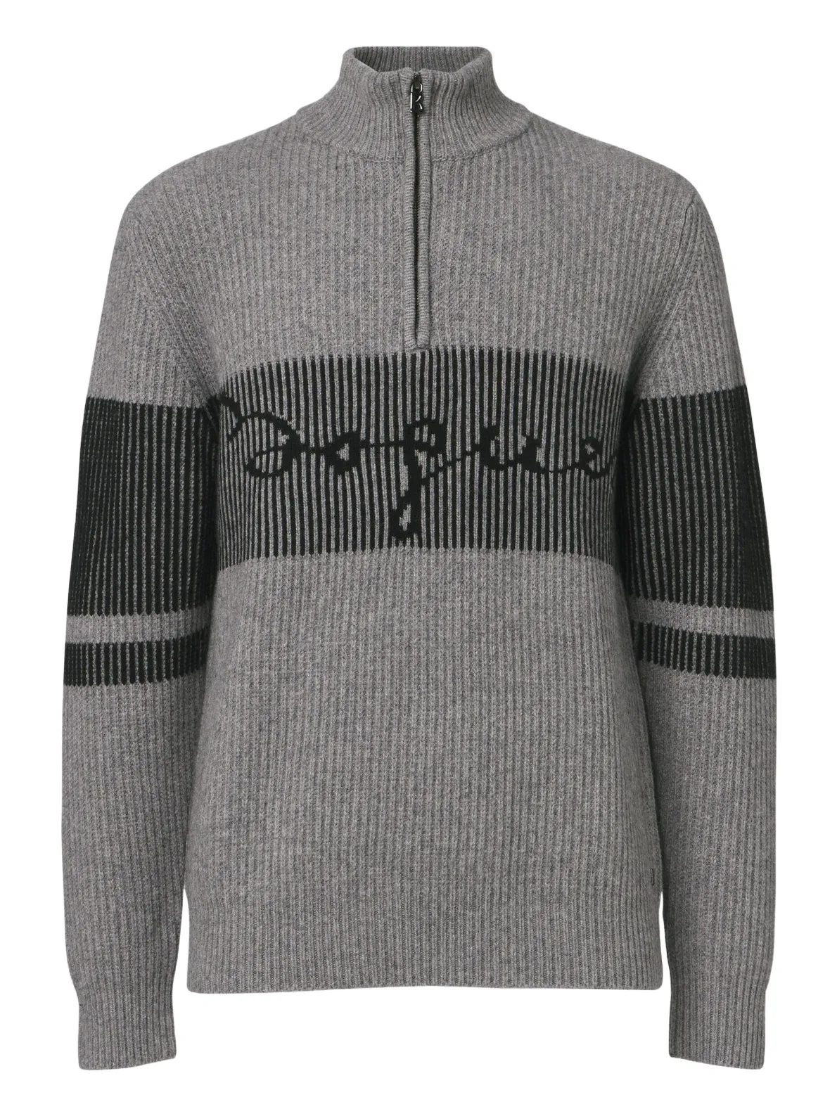 Bogner Loris logo yak half-zip sweater