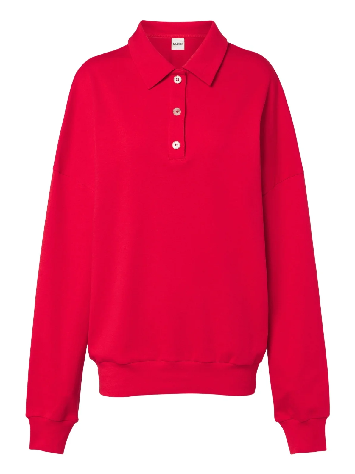 NORBA Julia cotton jersey polo sweatshirt