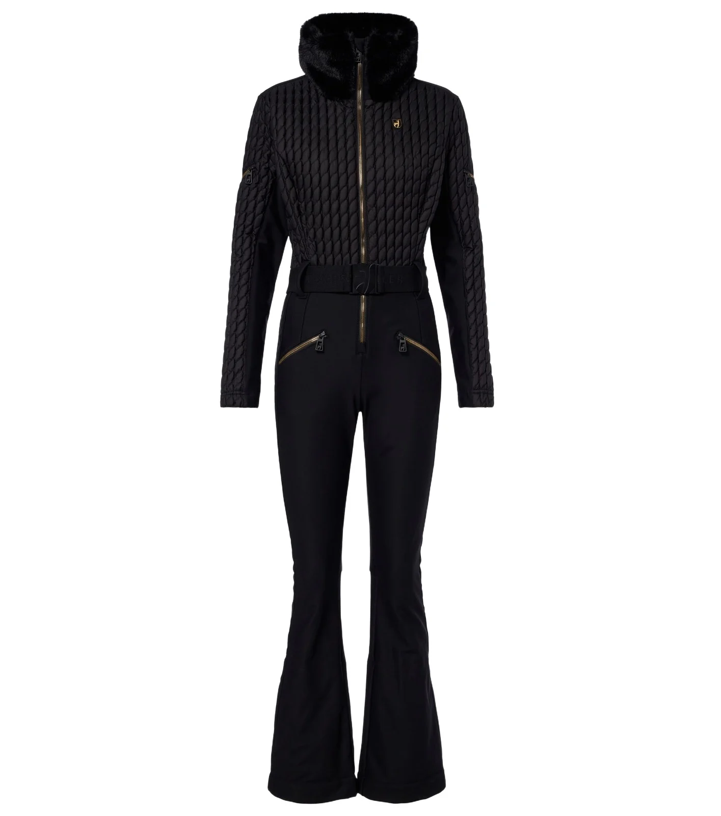 Toni Sailer Livette teddy-trimmed ski suit