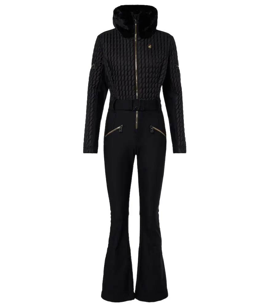 Toni Sailer Livette teddy-trimmed ski suit