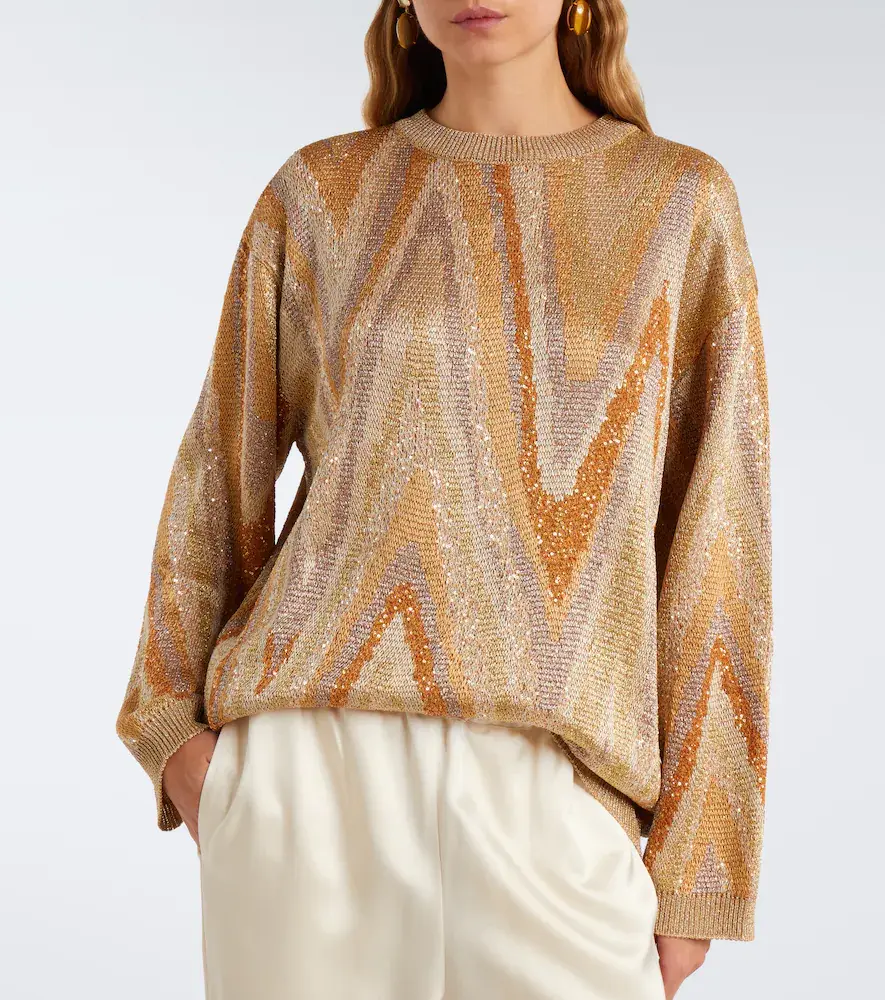 Missoni Zigzag sequined lamé sweater | Thumbnail 3 Missoni Zigzag sequined lamé sweater | Thumbnail 3