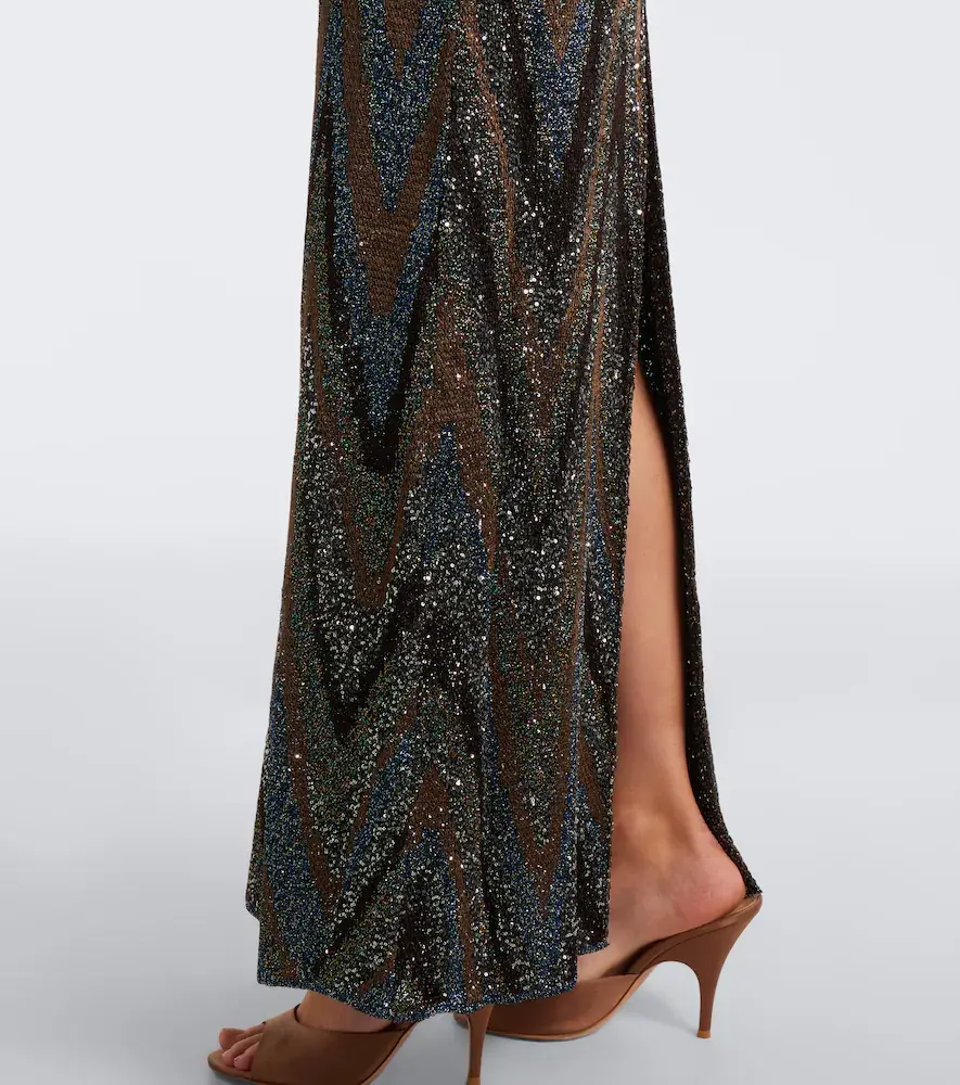 Missoni Zigzag sequined lamé maxi dress | Thumbnail 4 Missoni Zigzag sequined lamé maxi dress | Thumbnail 4