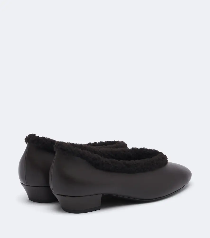 Magda Butrym Shearling-lined leather pumps | Thumbnail 2 Magda Butrym Shearling-lined leather pumps | Thumbnail 2