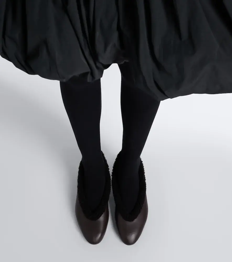 Magda Butrym Shearling-lined leather pumps | Thumbnail 6 Magda Butrym Shearling-lined leather pumps | Thumbnail 6