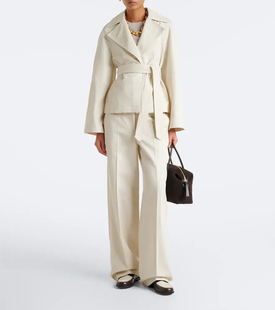 Joseph Leda belted cotton and linen twill jacket | Thumbnail 2 Joseph Leda belted cotton and linen twill jacket | Thumbnail 2