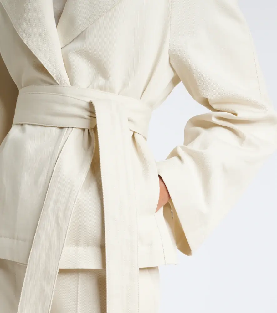 Joseph Leda belted cotton and linen twill jacket | Thumbnail 3 Joseph Leda belted cotton and linen twill jacket | Thumbnail 3