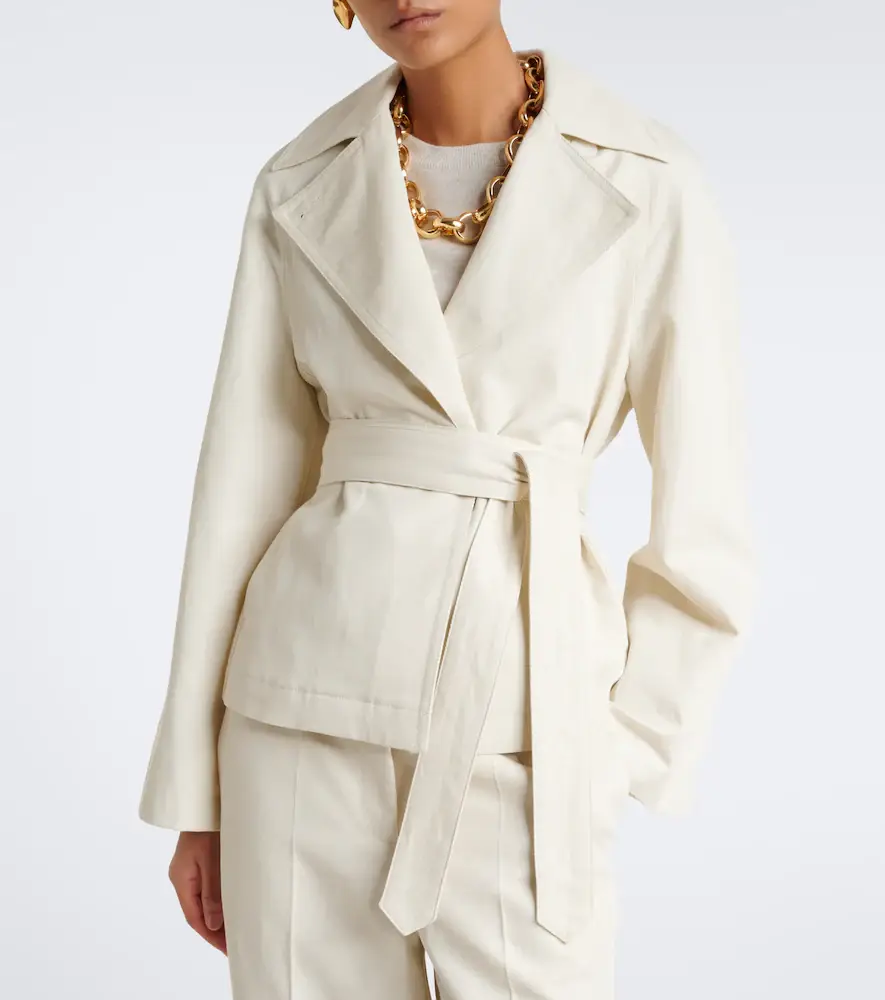 Joseph Leda belted cotton and linen twill jacket | Thumbnail 4 Joseph Leda belted cotton and linen twill jacket | Thumbnail 4