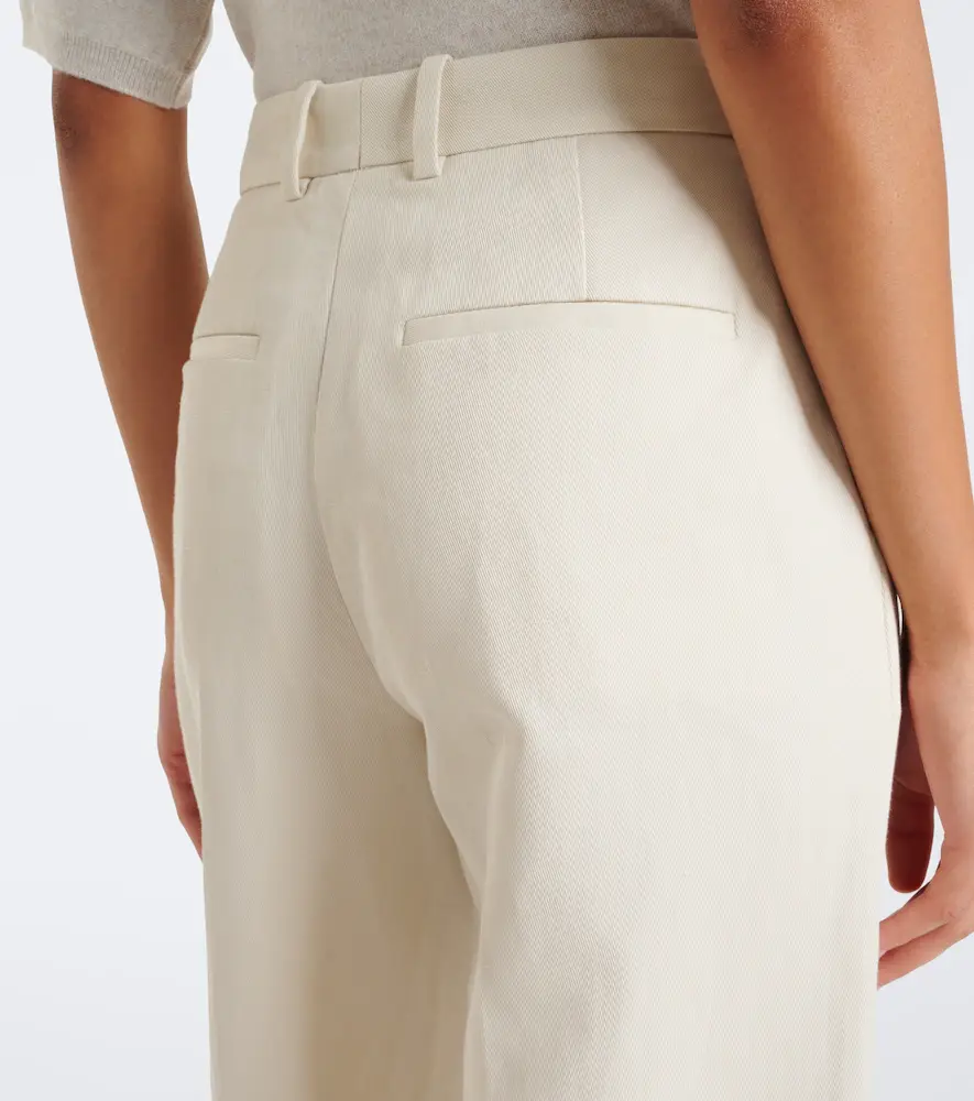 Joseph Mitae cotton and linen twill straight pants | Thumbnail 3 Joseph Mitae cotton and linen twill straight pants | Thumbnail 3