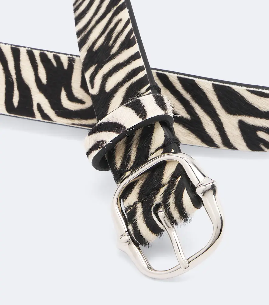 Isabel Marant Depson zebra-print calf hair belt | Thumbnail 2 Isabel Marant Depson zebra-print calf hair belt | Thumbnail 2