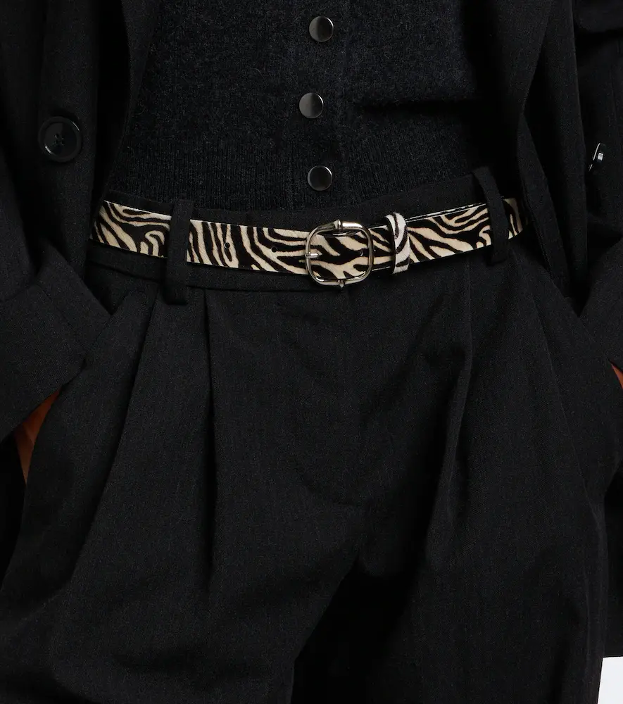 Isabel Marant Depson zebra-print calf hair belt | Thumbnail 3 Isabel Marant Depson zebra-print calf hair belt | Thumbnail 3