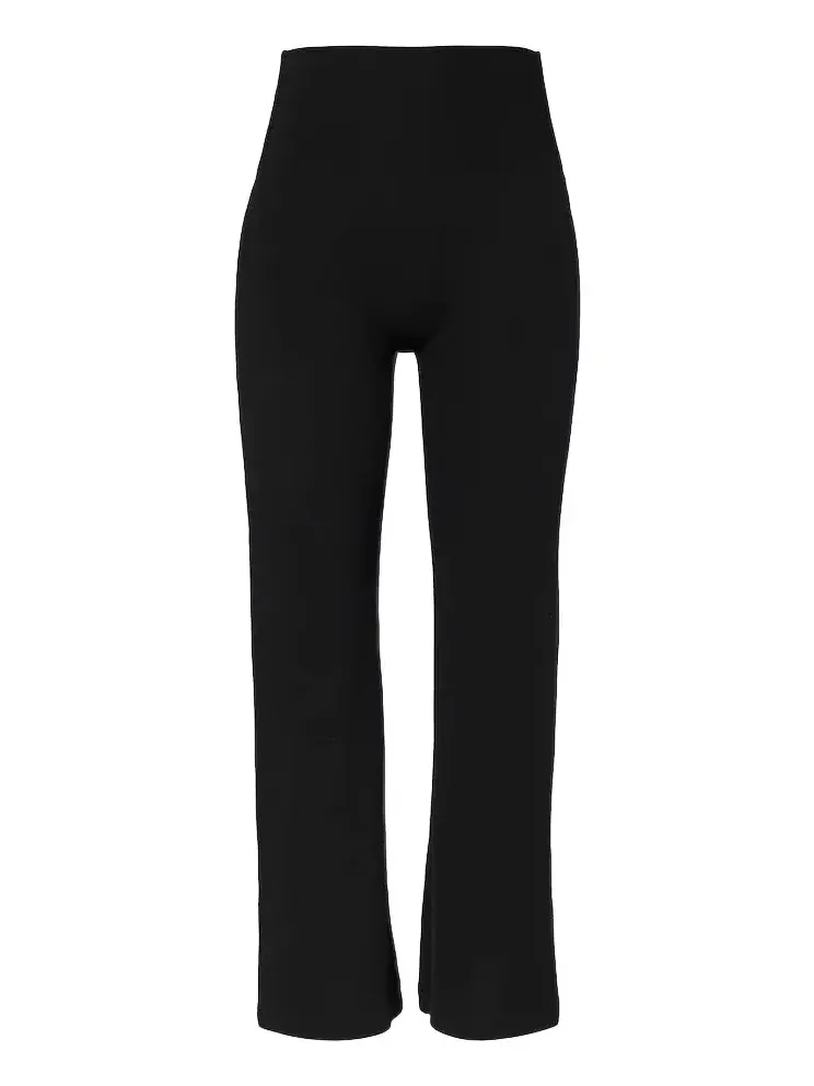 Lauren cropped jersey flared pants Lauren cropped jersey flared pants