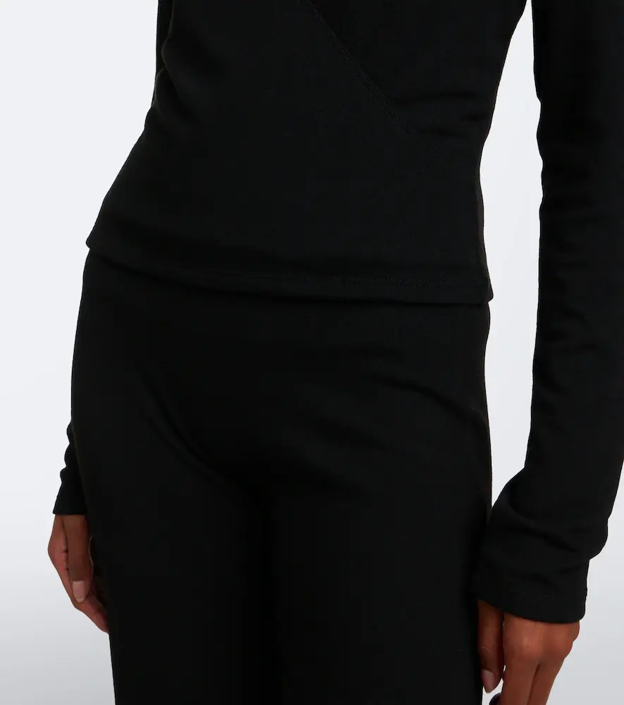 LESET Lauren jersey wrap top | Thumbnail 3 LESET Lauren jersey wrap top | Thumbnail 3