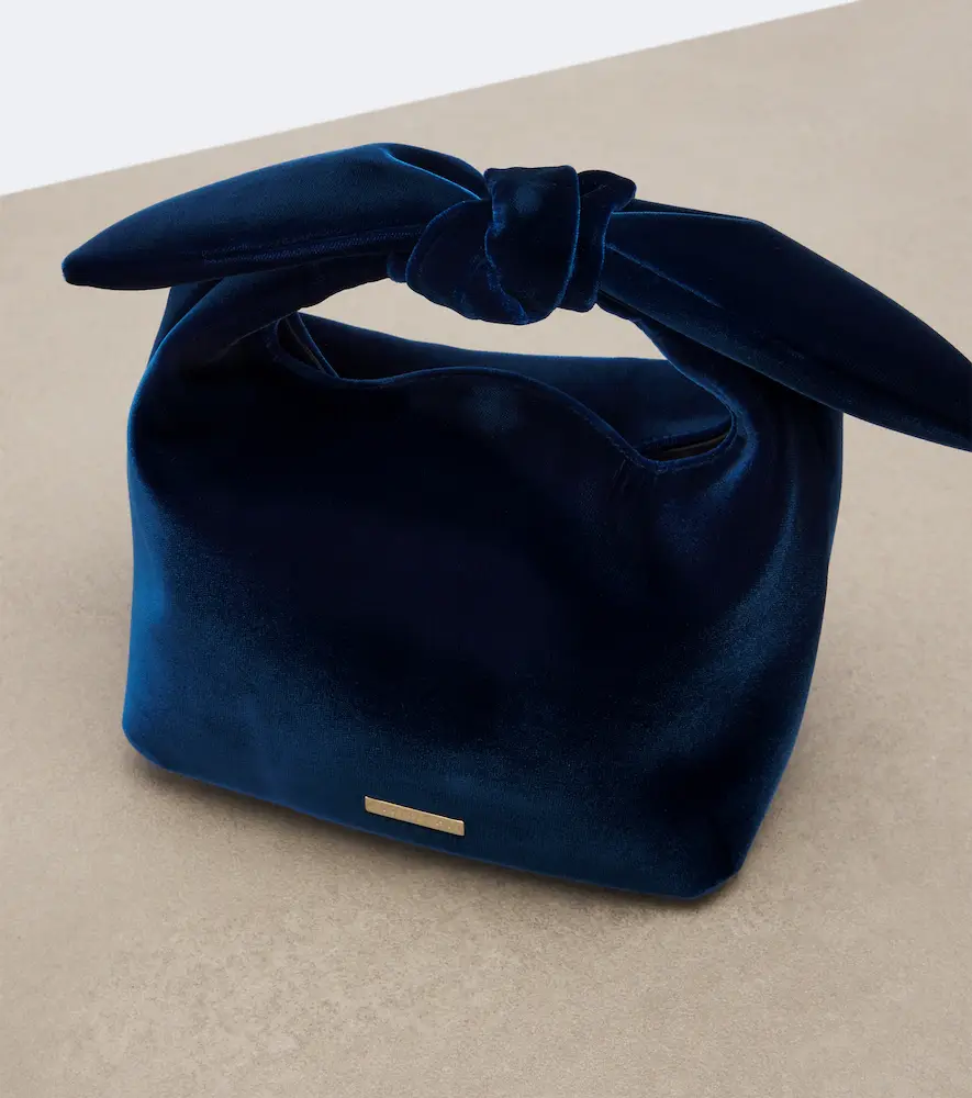 Aquazzura Bow Tie Mini velvet top-handle bag | Thumbnail 2 Aquazzura Bow Tie Mini velvet top-handle bag | Thumbnail 2