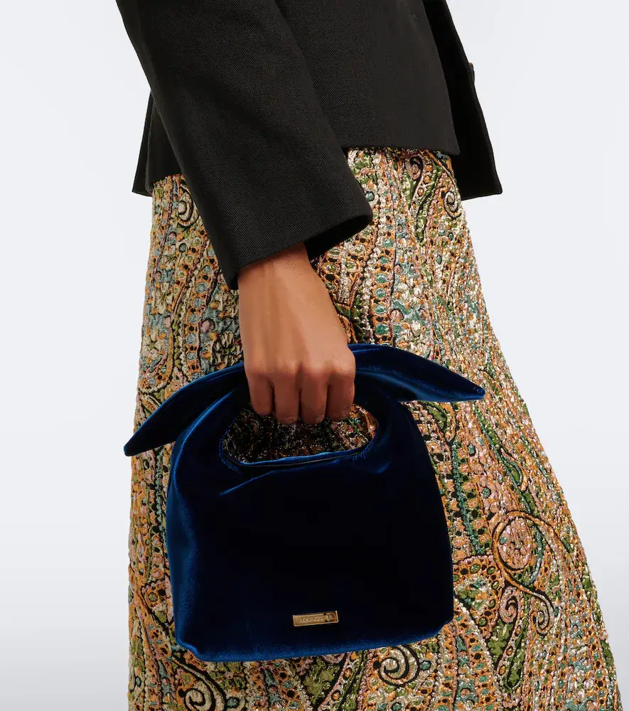 Aquazzura Bow Tie Mini velvet top-handle bag | Thumbnail 5 Aquazzura Bow Tie Mini velvet top-handle bag | Thumbnail 5