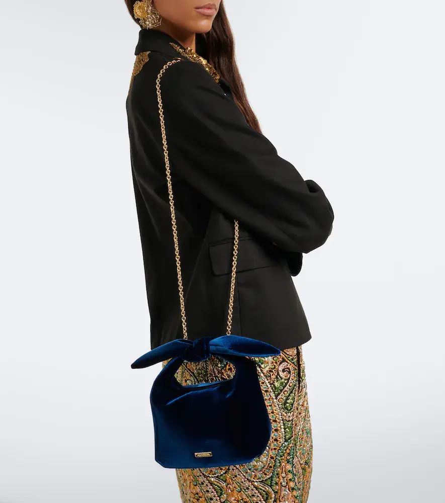 Aquazzura Bow Tie Mini velvet top-handle bag | Thumbnail 6 Aquazzura Bow Tie Mini velvet top-handle bag | Thumbnail 6