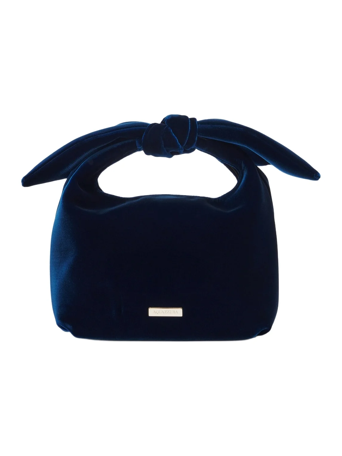 Aquazzura Bow Tie Mini velvet top-handle bag