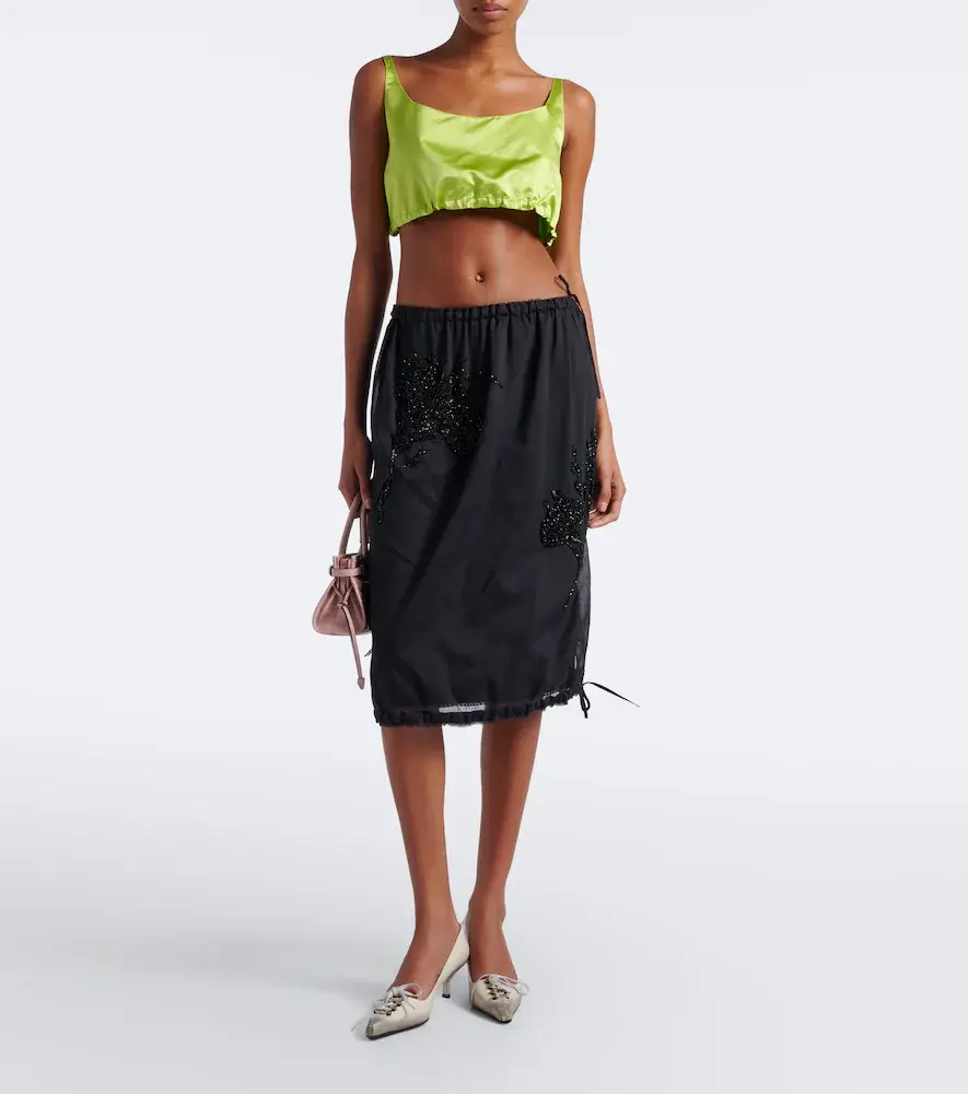 Prada Embellished midi skirt | Thumbnail 2 Prada Embellished midi skirt | Thumbnail 2