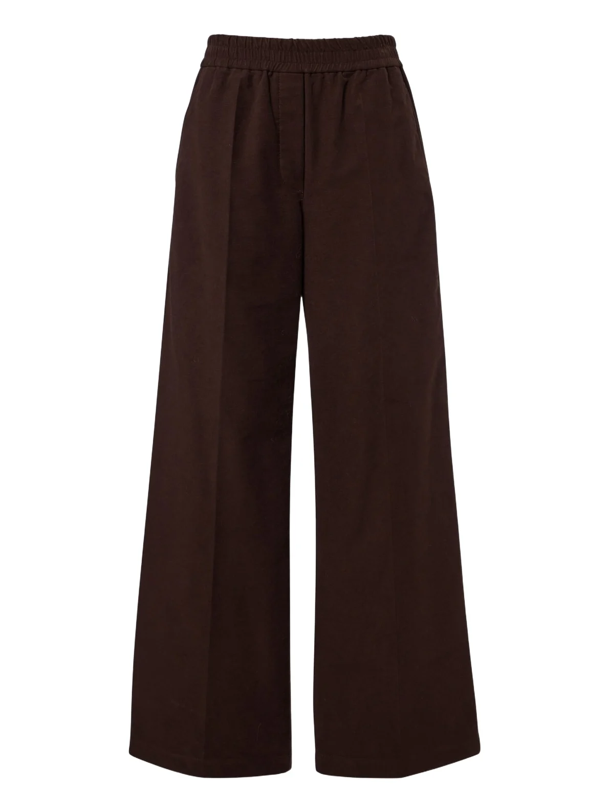 Cotton wide-leg pants