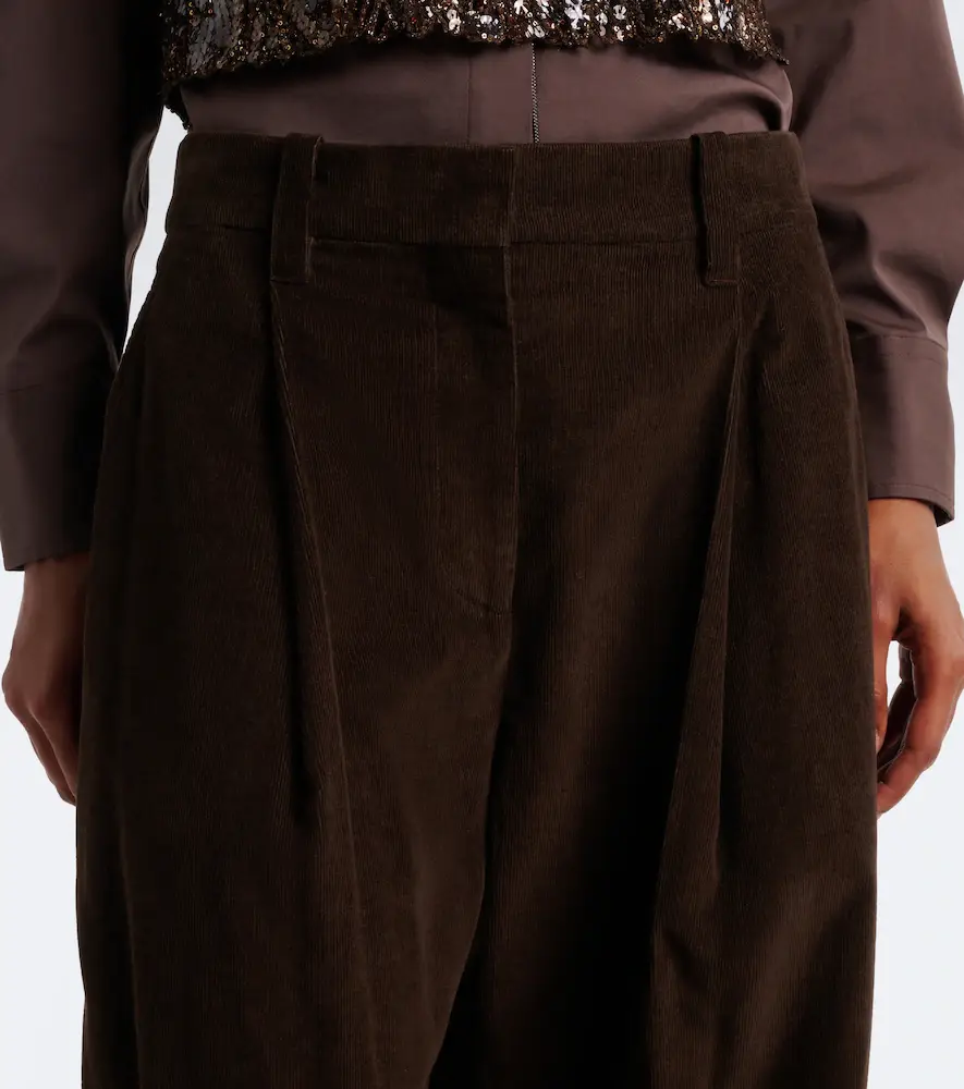 Brunello Cucinelli Monili corduroy wide-leg pants | Thumbnail 4 Brunello Cucinelli Monili corduroy wide-leg pants | Thumbnail 4
