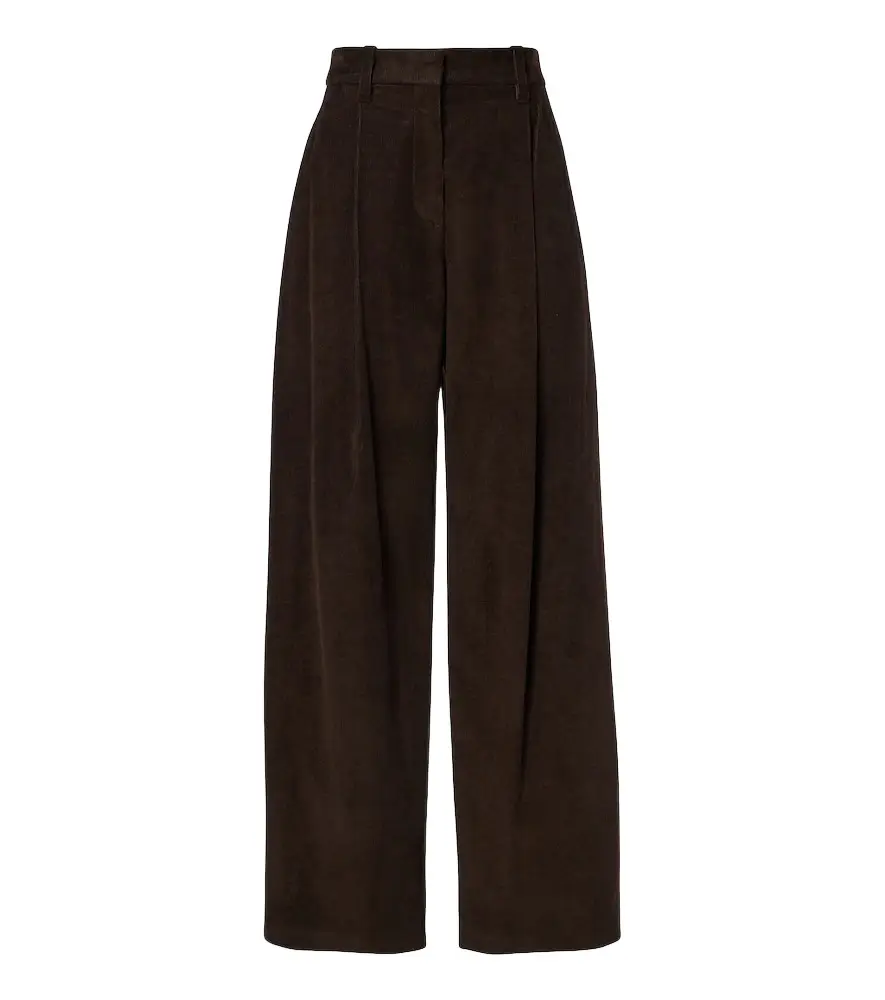 Monili corduroy wide-leg pants