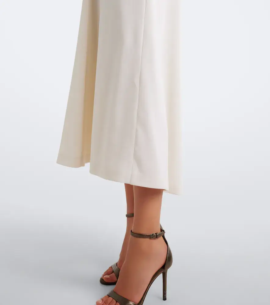 Brunello Cucinelli Monili wool midi skirt | Thumbnail 3