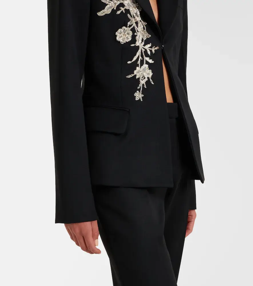 Alexander McQueen Beaded embroidered wool blazer | Thumbnail 5 Alexander McQueen Beaded embroidered wool blazer | Thumbnail 5